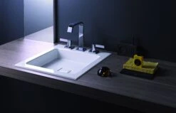 Alape Einbauwaschtisch EBQ450H 2303000000 45 X 50 Cm, Weiss, Mit Hahnloch, Ohne Überlauf