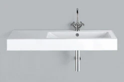 Alape Waschtisch 4289200000 125x50cm, Weiß, Mit Hahnloch/Überlauf, Becken Rechts