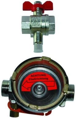 Allmess UltraMaXX Einbausatz 2504000006 EAT 1", DS6, DN 20, 130 Mm, Mit Vorlaufkugelhahn