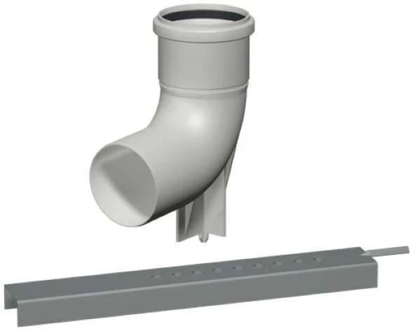 Bertrams Polyline EW Befestigungsset 40BS80 Stützbogen Mit Auflageschiene, DN 80