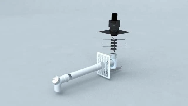 Bertrams Polyline EW Standardbausatz 3 40STB60-3 DN 60, Schachtmontage Mit Verbindungsstück, Mündung PE