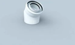 Bertrams Polyline LAS Bogen 41BG30-60 30°, DN 60/100, Innen, Weiß