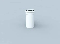 Bertrams Polyline LAS Messelement 41RLM80 DN 80/125, Innen, Mit Zwei Messöffnungen, Weiß