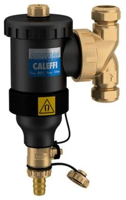 Caleffi Dirtmag Schlammabscheider 545303 Ø 28mm, Technopolymer-Gehäuse, Mit Magnet, Klemmverschraubung