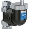 Caleffi Discal Mikroblasenabscheider SLIM 551802 Ø 22mm Klemmverschraubung, Kunststoff-Gehäuse