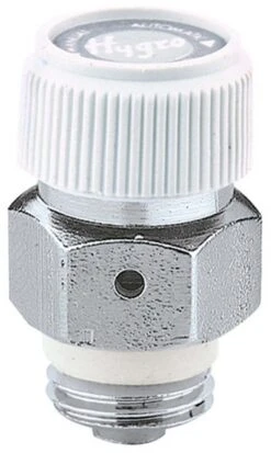 Caleffi Heizkörper Entlüftungsventil 508041 Verchromt, 1/2" Aussengewinde, Hygroskopisch