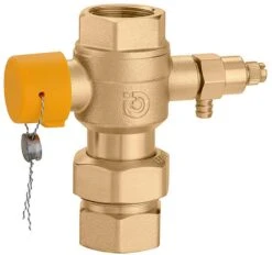 Caleffi Kappenventil 558052 3/4" IG, Mit Entleerung, Für Solaranlagen