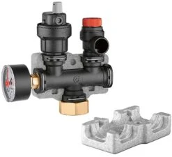 Caleffi Kesselsicherheitsgruppe 305663 1", 3 Bar, Kunststoff-Technopolymer, Bis 50 KW