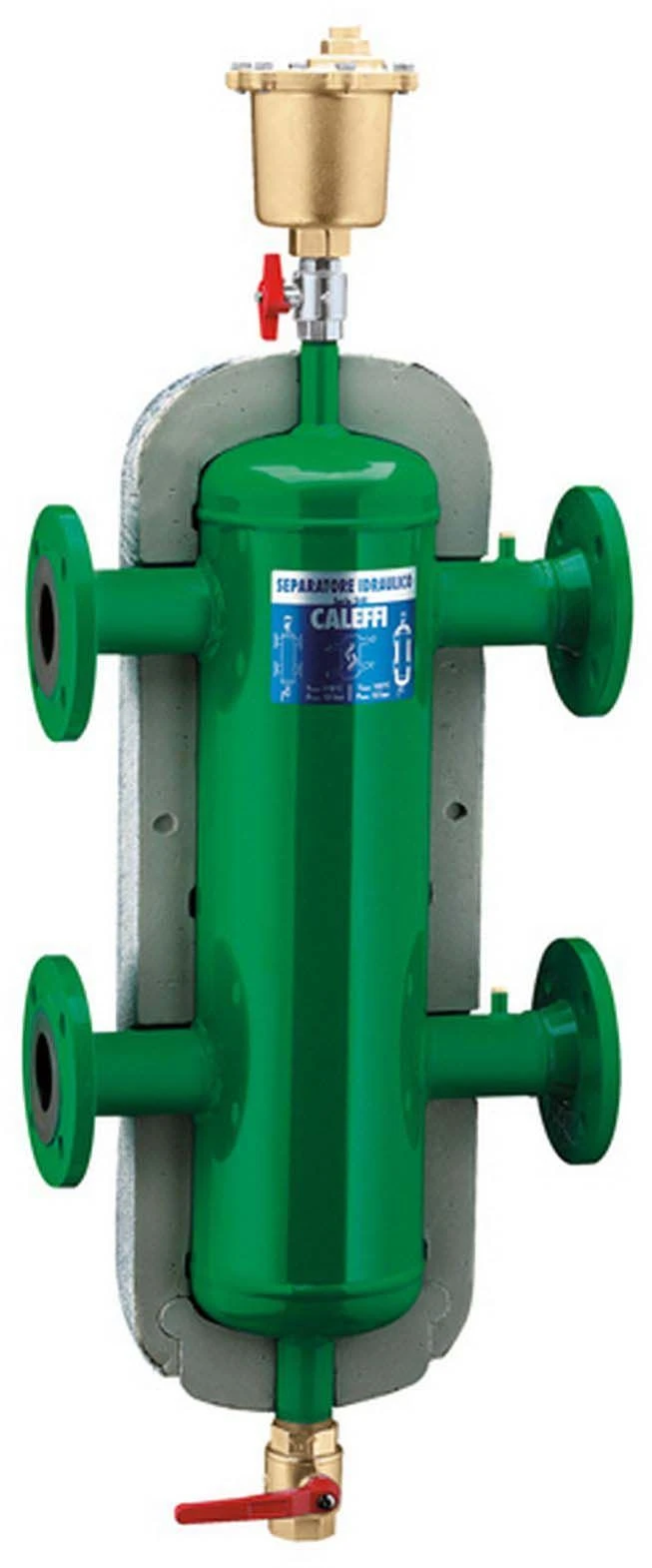 Caleffi Weiche 548102 DN 100, Hydraulisch, Mit Flanschanschluss Und Isolierung