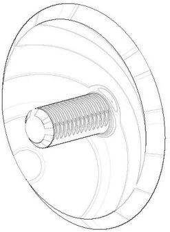 Dornbracht Schraube Sp. Durchmesser 18mm 093030060-00 Chrom
