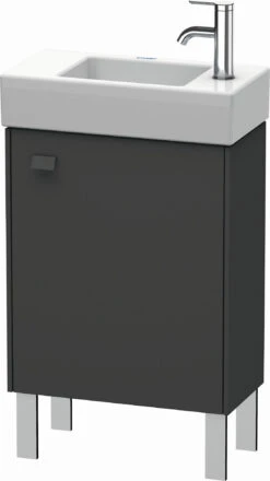 Duravit Brioso Waschtischunterbau BR4431R4949 434x239mm, Graphit Matt, Tür Rechts