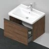 Duravit D-Neo Waschtisch-Unterschrank DE425402121 63,4 X 45,2 Cm, Nussbaum Dunkel, Wandhängend, 1 Auszug