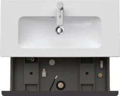 Duravit D-Neo Waschtisch-Unterschrank DE426907575 81 X 37,2, Leinen, Wandhängend, 1 Auszug