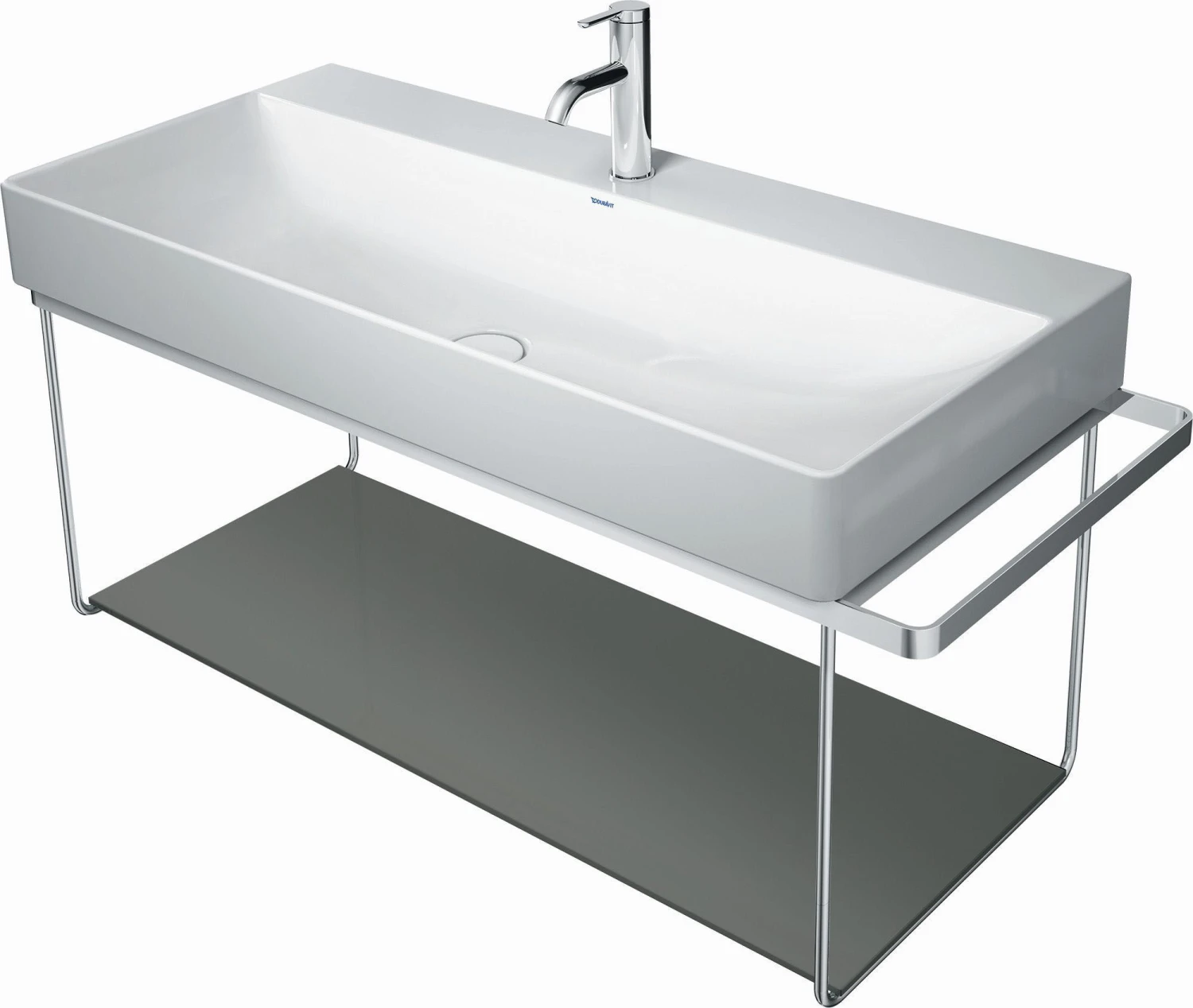 Duravit DuraSquare Glaseinleger 0099658700 Flannel Grey, Für Metalkonsole 003103 Oder 003104 – Bild 2