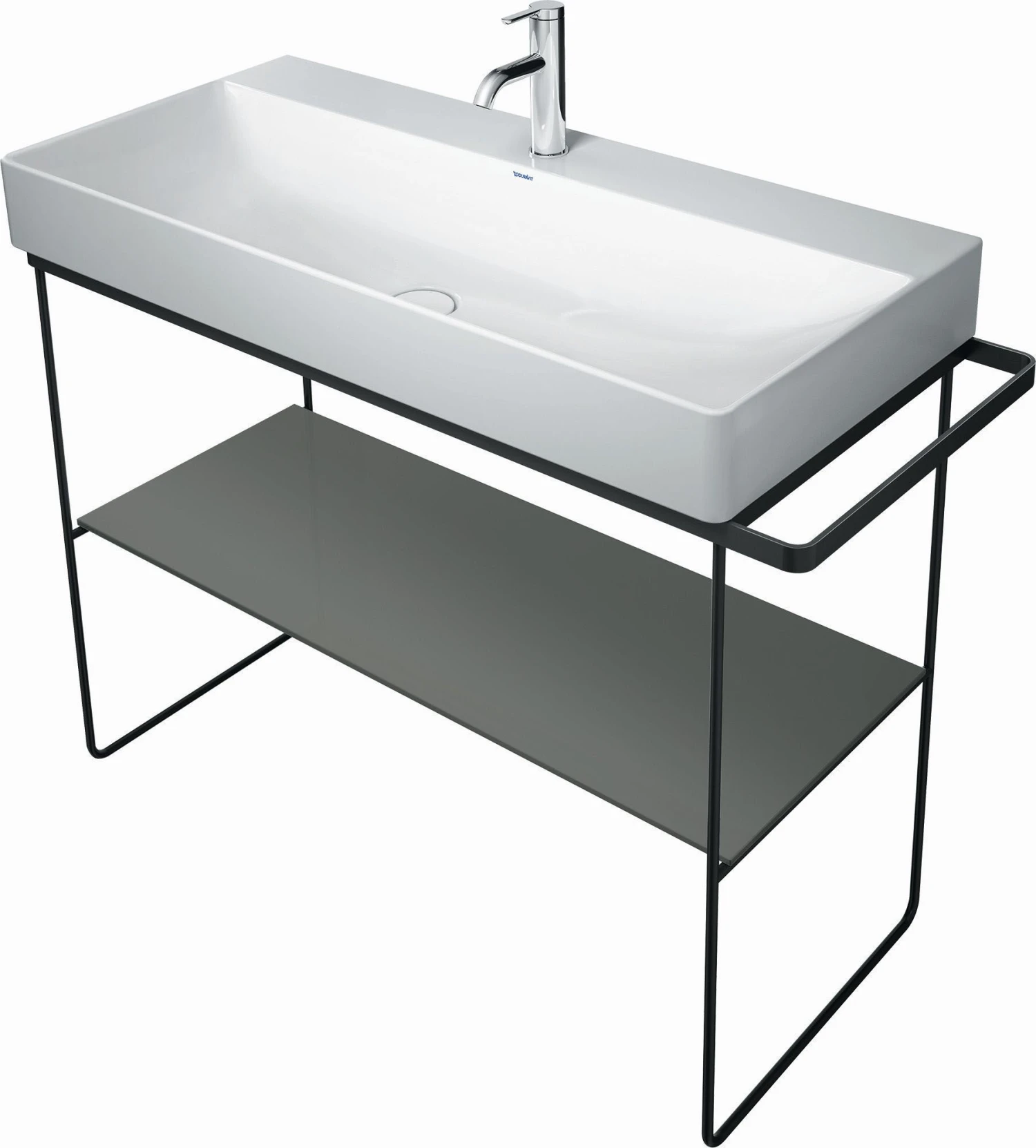 Duravit DuraSquare Glaseinleger 0099658700 Flannel Grey, Für Metalkonsole 003103 Oder 003104 – Bild 3