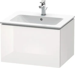 Duravit L-Cube Waschtischunterbau LC614002222 Weiß Hochglanz, 62x40x48,1cm, 1 Auszug