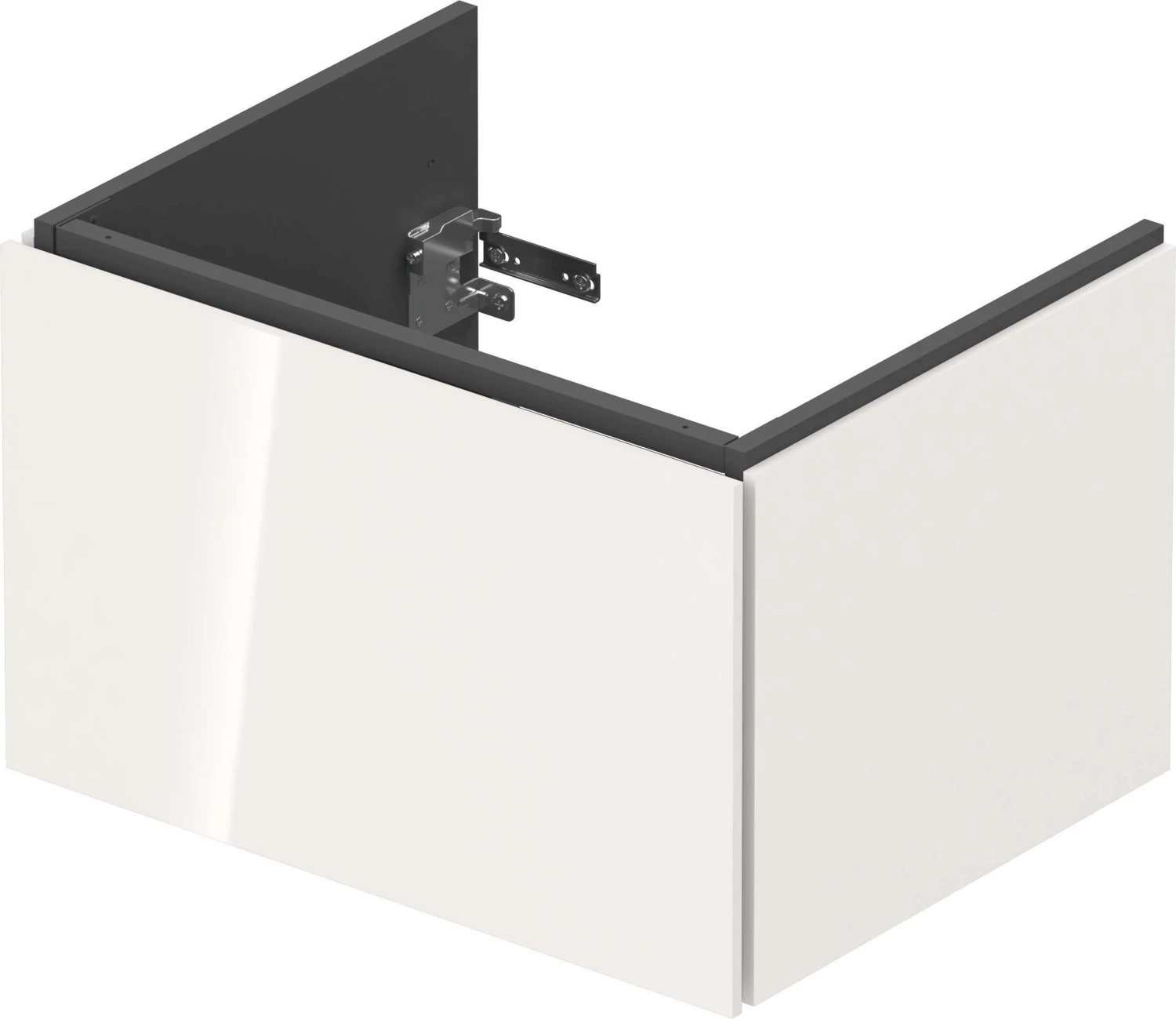 Duravit L-Cube Waschtischunterbau LC614002222 Weiß Hochglanz, 62x40x48,1cm, 1 Auszug – Bild 4