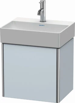 Duravit XSquare Waschtisch-Unterschrank XS4060L9797 43,4x39,7x34cm, Tür Links, Lichtblau Seidenmatt