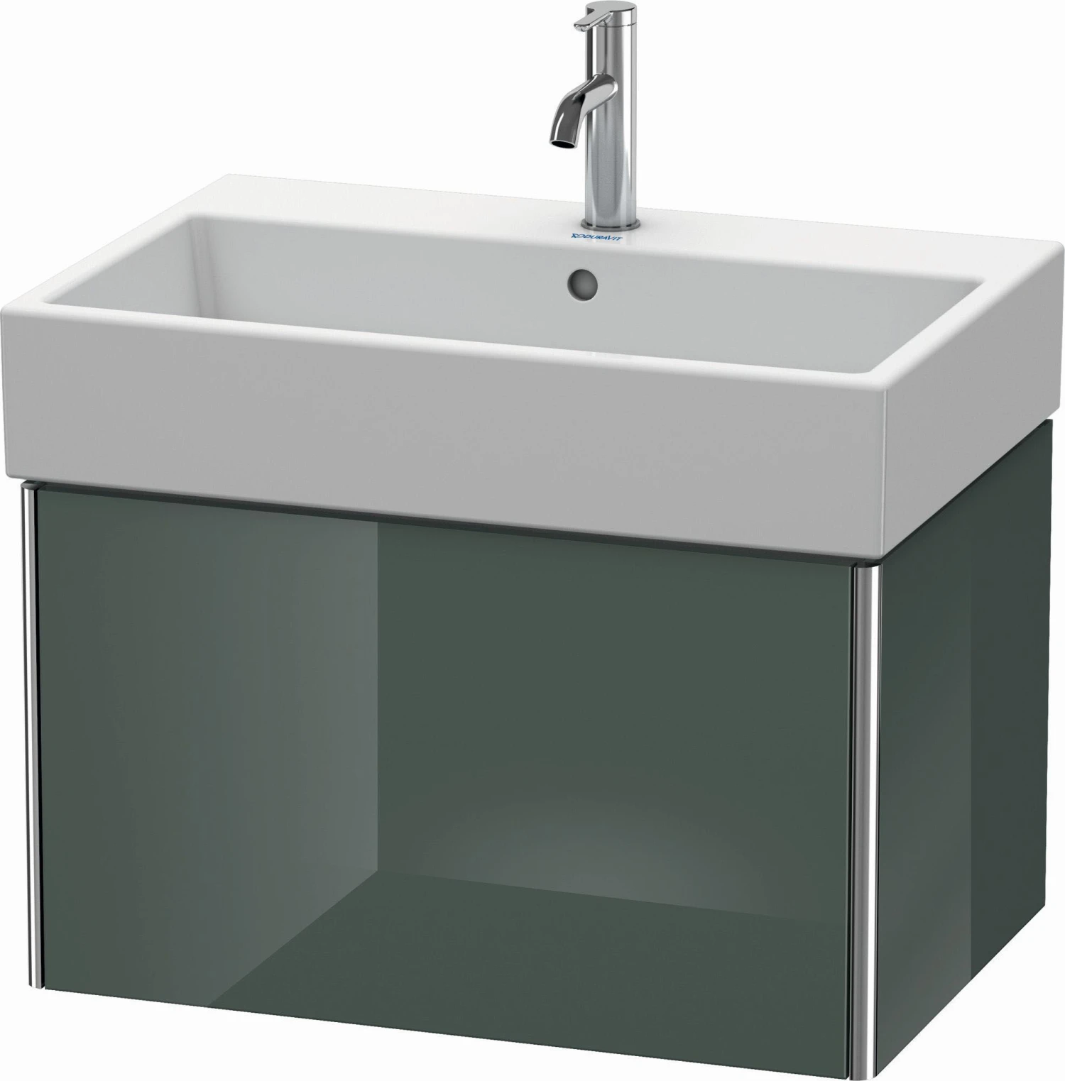 Duravit XSquare Waschtisch-Unterschrank XS409403838 68,4x39,7x46cm, 1 Auszug, Dolomiti Grey Hochglanz