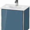 Duravit XSquare Waschtisch-Unterschrank XS4220R4747 43x39,7x30,8cm, Anschlag Rechts, Stone Blue Hochglanz, 1 Tür