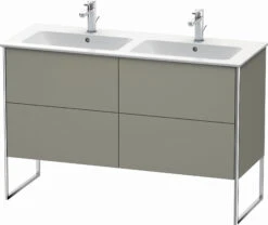 Duravit XSquare Waschtisch-Unterschrank XS444909292 128x59,2x47,8cm, 4 Auszüge, Steingrau Seidenmatt