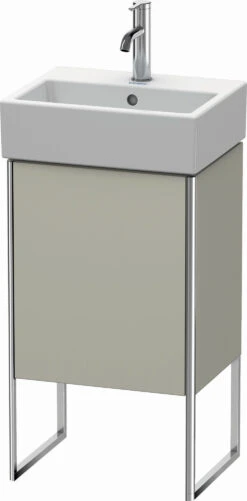 Duravit XSquare Waschtisch-Unterschrank XS4470L6060 43,4x49,1x34cm, Tür Links, Taupe Seidenmatt
