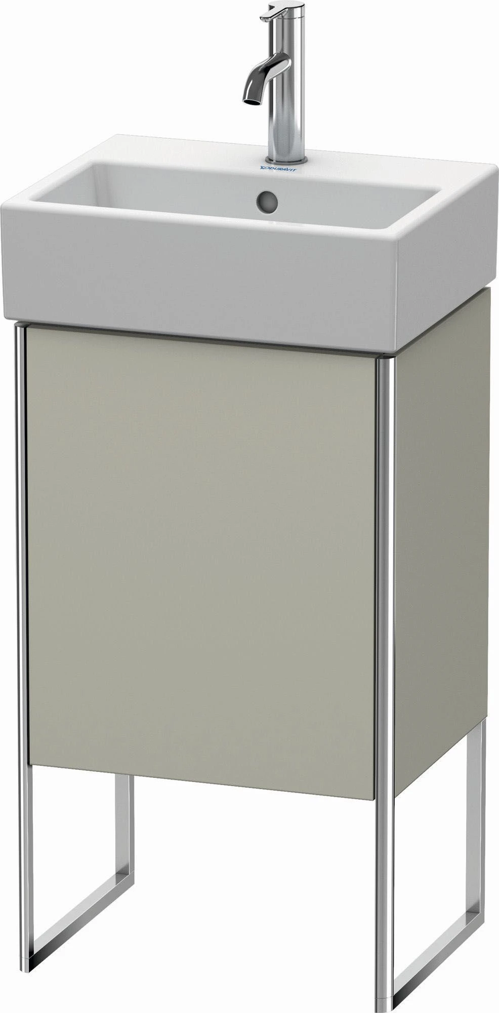 Duravit XSquare Waschtisch-Unterschrank XS4470L6060 43,4x49,1x34cm, Tür Links, Taupe Seidenmatt