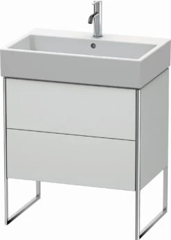 Duravit XSquare Waschtisch-Unterschrank XS447403636 68,4x49,1x46cm, 2 Auszüge, Weiß Seidenmatt