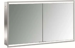 Emco Asis Prime 2 Unterputz-Lichtspiegelschrank 949706056 1200x730mm, Mit Lichtpaket, 2-türig, Rückwand Spiegel