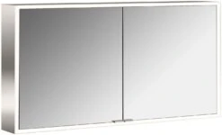 Emco Asis Prime Aufputz-Lichtspiegelschrank 949705085 1300x700mm, 2-türig, Rückwand Spiegel