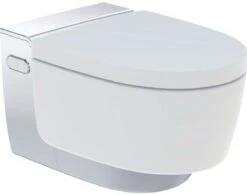 Geberit AquaClean Comfort Wand-Tiefspül-WC 146210211 Hochglanz-verchromt, Komplettanlage