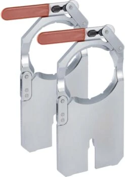 Geberit Aufspannplatten-Set 359818001 Verchromt, DN 50, Ø 50mm, Für Schweißmaschine