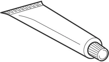 Geberit Klebstoff 956135001 Zum Verkleben Von Spülbögen Aus PVC, Tube