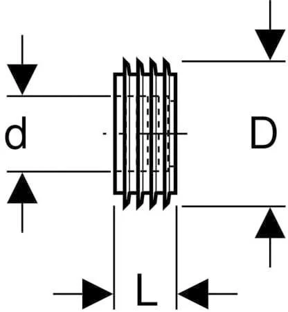 Geberit Manschette 119668001 Ø 44 X 60 Mm, Für Spülrohranschluss, EPDM, Schwarz – Bild 2