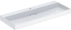 Geberit One Waschtisch 505048001 120 Cm, Mit Hahnloch Mittig, Ohne Überlauf, Weiß KeraTect/Blende Weiß