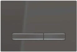Geberit Sigma 50 Betätigungsplatte 115671DW2 Deckplatte Schwarz, Platte/Taste Schwarzchrom, Für 2-Mengen-Spülung