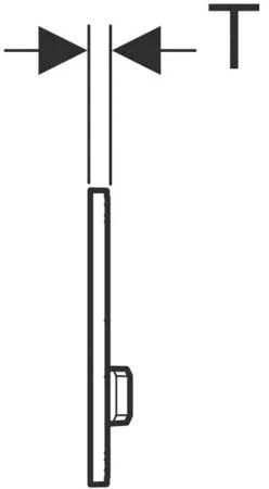 Geberit Sigma 50 Betätigungsplatte 115788JV2 Deckplatte Betonoptik, Platte/Taste Verchromt, Für 2-Mengen-Spülung – Bild 2