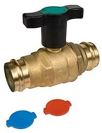 Giacomini Kugelhahn 35mm R851VY Mit Pressanschluss Und Flügelgriff