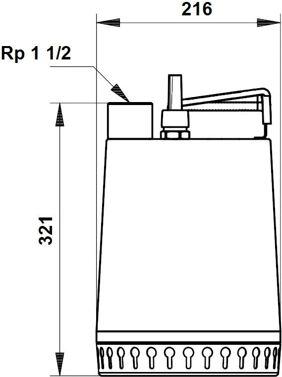 Grundfos Schmutzwasserpumpe Unilift 96011017 AP 12.40.04.A1, 3 Meter Kabel – Bild 2