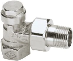 Heimeier Rücklaufverschraubung Regulux 035102000 Eck 1/2", Vernickelt, Absperr-/regulierbar