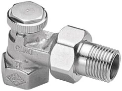 Heimeier Rücklaufverschraubung Regutec 035501000 Eck, 3/8", Vernickelt, Absperr-/regulierbar