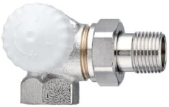 Heimeier Thermostatventill V-exakt II 371302000 Winkeleck Links, Rp 1/2", Rotguss Vernickelt