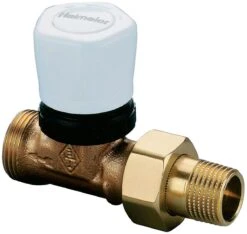 Heimeier Vorlauf-Regulierventil 1304-02.000 Durchgang, Anschluss R 1/2 Verschraubung, Mit Handregulierkappe