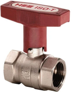 Hermann Schmidt Heizungs-ISO-Kugelhahn H0181458032 Messing Vernickelt, 11/4", Mit Verlängertem T-Griff, PN 40