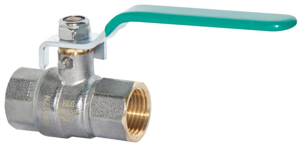 Hermann Schmidt Trinkwasser Kugelhahn H0181493020 Messing Verchromt, 3/4" IG/IG, Mit Hebelgriff, PN 42/35