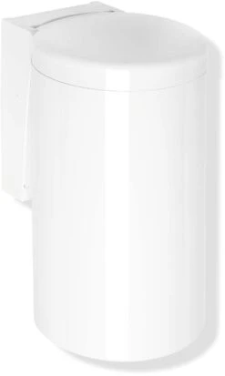 Hewi 477 Abfallbehälter 477.05.30033 Rubinrot, Mit Klappdeckel, Kniebetätigung