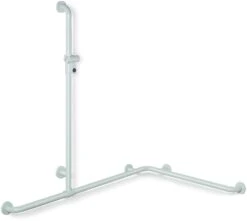 Hewi 801 Duschhandlauf 801.35.33074 1185/762 X 1250 Mm, Apfelgrün, Mit Brausehalterstange