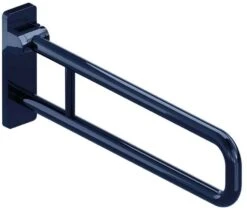 Hewi 801 Stützklappgriff 801.50.21650 700 Mm, Stahlblau, Fest, Aluminiumkern