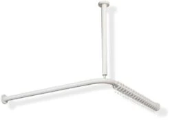 Hewi 801 Vorhangstange 801.34.126195 1500 X 1500 Mm, 28 Vorhangringe, Felsgrau