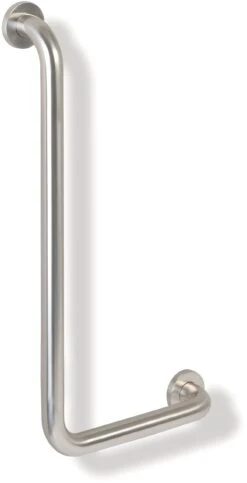 Hewi 805 Winkelgriff 805.22.100R Edelstahl Matt Geschliffen, Ausführung Rechts, 300 X 600 Mm